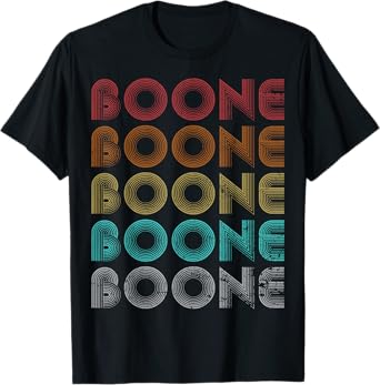 Boone Family Name I Love Boone Personalized Vintage T-Shirt