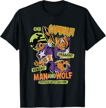Marvel Captain America Halloween Werewolf Beware Capwolf! T-Shirt