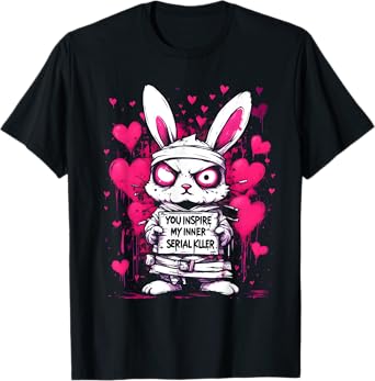 You Inspire My Inner Serial Killer Creepy Murder Bunny T-Shirt