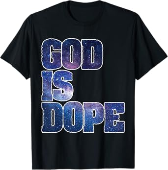 Spiritual Galaxy Themed Religious Christian Believer T-Shirt