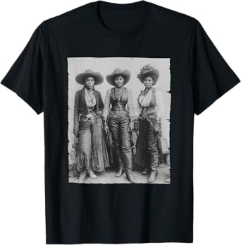Black African American Cowgirl Western Country Texas Rodeo T-Shirt