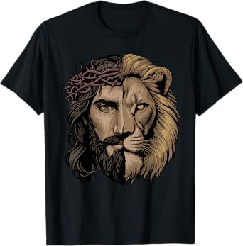 Jesus Shirt Christian Inspiration Jesus Lion Of Judah T-Shirt