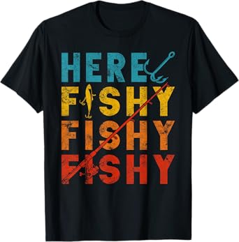Fisher Fish Fishermen Bait Fishing Rod Boys Girls Bass T-Shirt