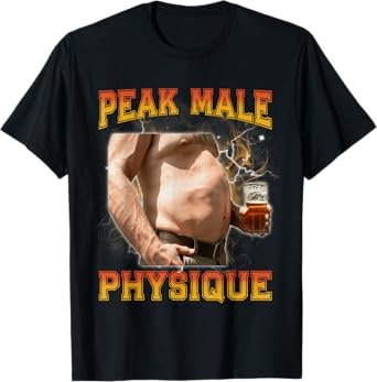 Peak Male Physique Dad BOD Funny Beer Belly Bootleg T-Shirt