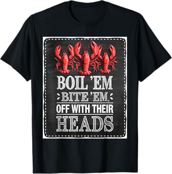 Off With Their Heads Crawfish Boil Seafood Festival Cajun T-Shirt