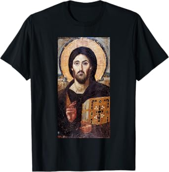 Jesus Christ Pantocrator Sinai Orthodox Christian Icon Gifts T-Shirt