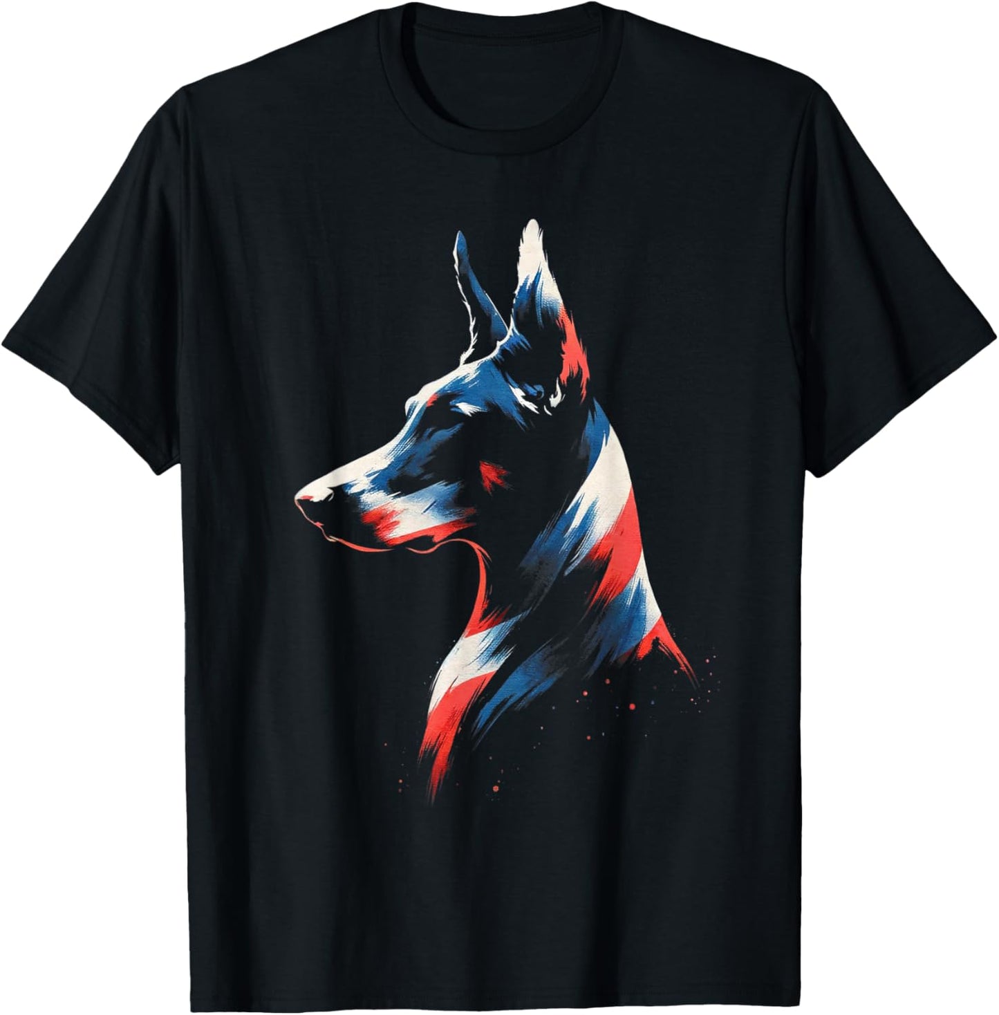 4th Of July Doberman Pinscher USA American Flag Patriotic T-Shirt