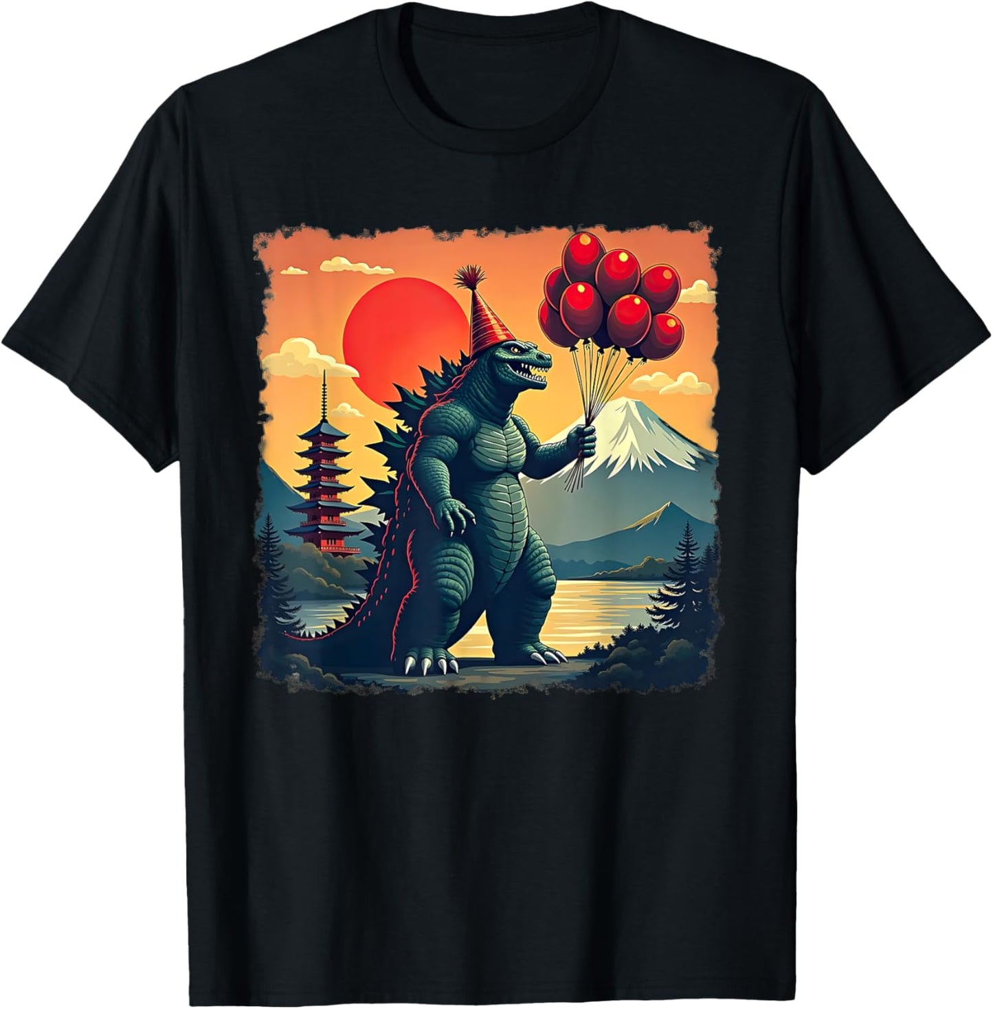 Kaiju Birthday Japan Monster Movie Bday Party Men Women Kids T-Shirt