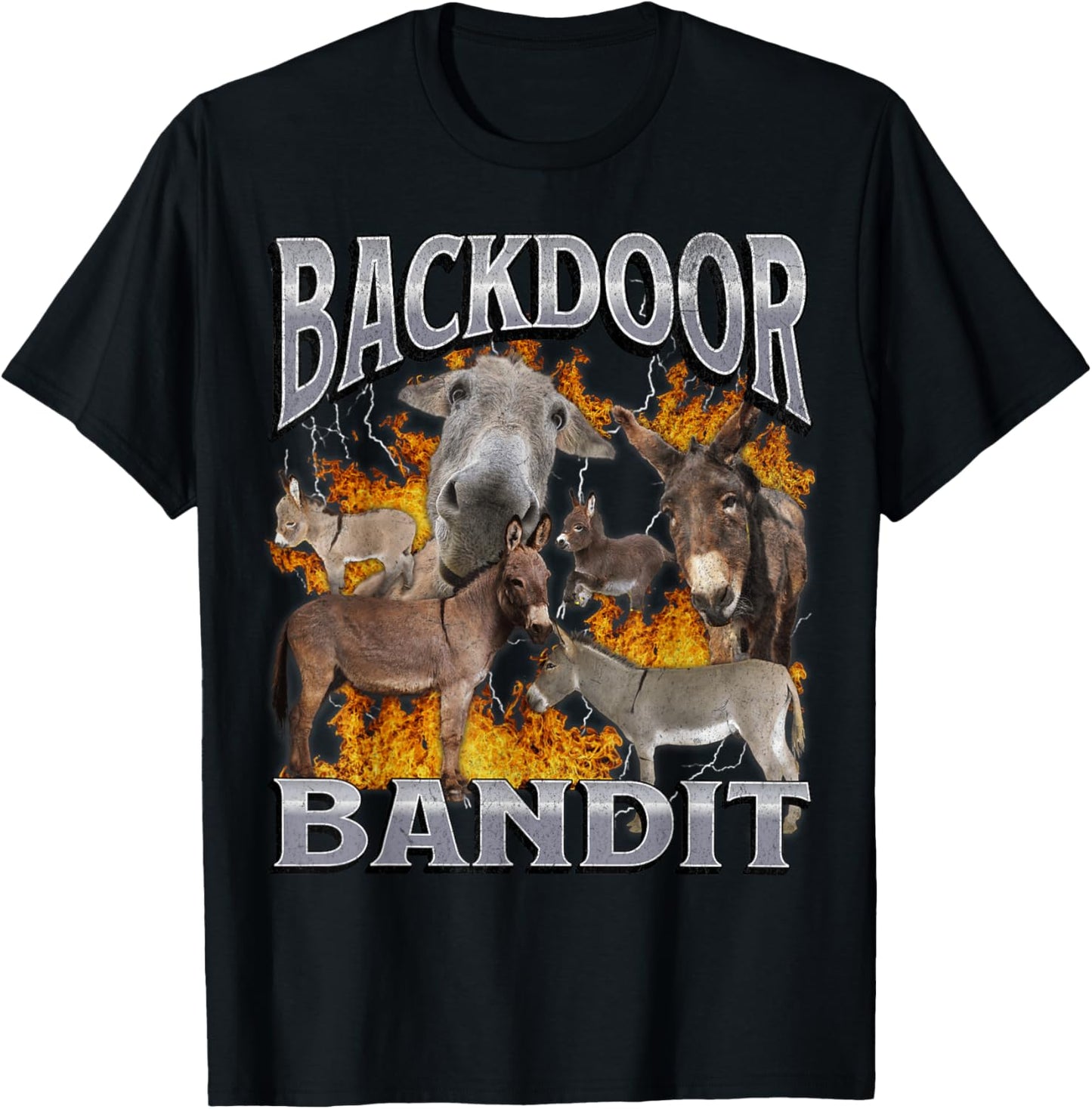 Backdoor Eats Funny Offensive Donkey Meme Bootleg T-Shirt