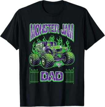 Monster Jam Grave Digger Dad Family Motorsports T-Shirt