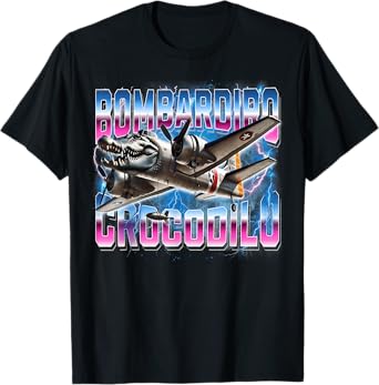 Bombardiro-Crocodilo Italian-Brainrot Funny Gen Z Men Women T-Shirt