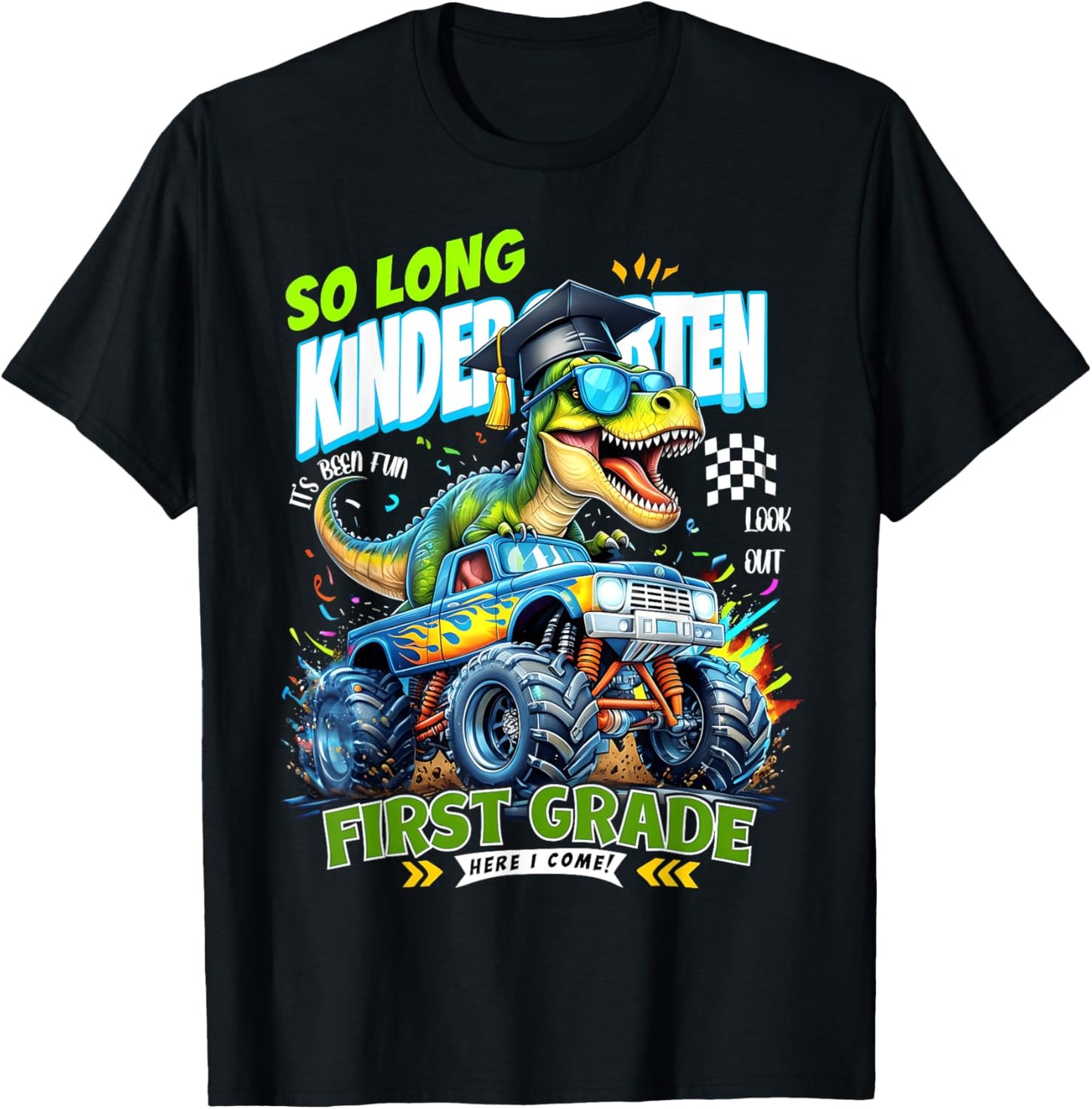 So Long Kindergarten Graduate Dinosaur 1st Grade Here I Come T-Shirt