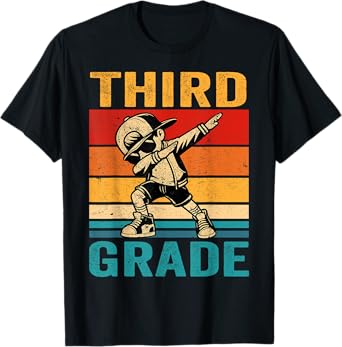 Third Grade Dabbing Boy Third Grade Squad Boy Student T-Shirt