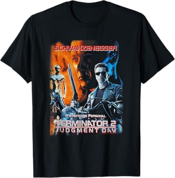 Terminator 2 Arnold Schwarzenegger Movie T-Shirt