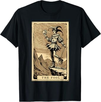 Tarot Card Shirt Jester The Fool Major Arcana Tarot Card T-Shirt