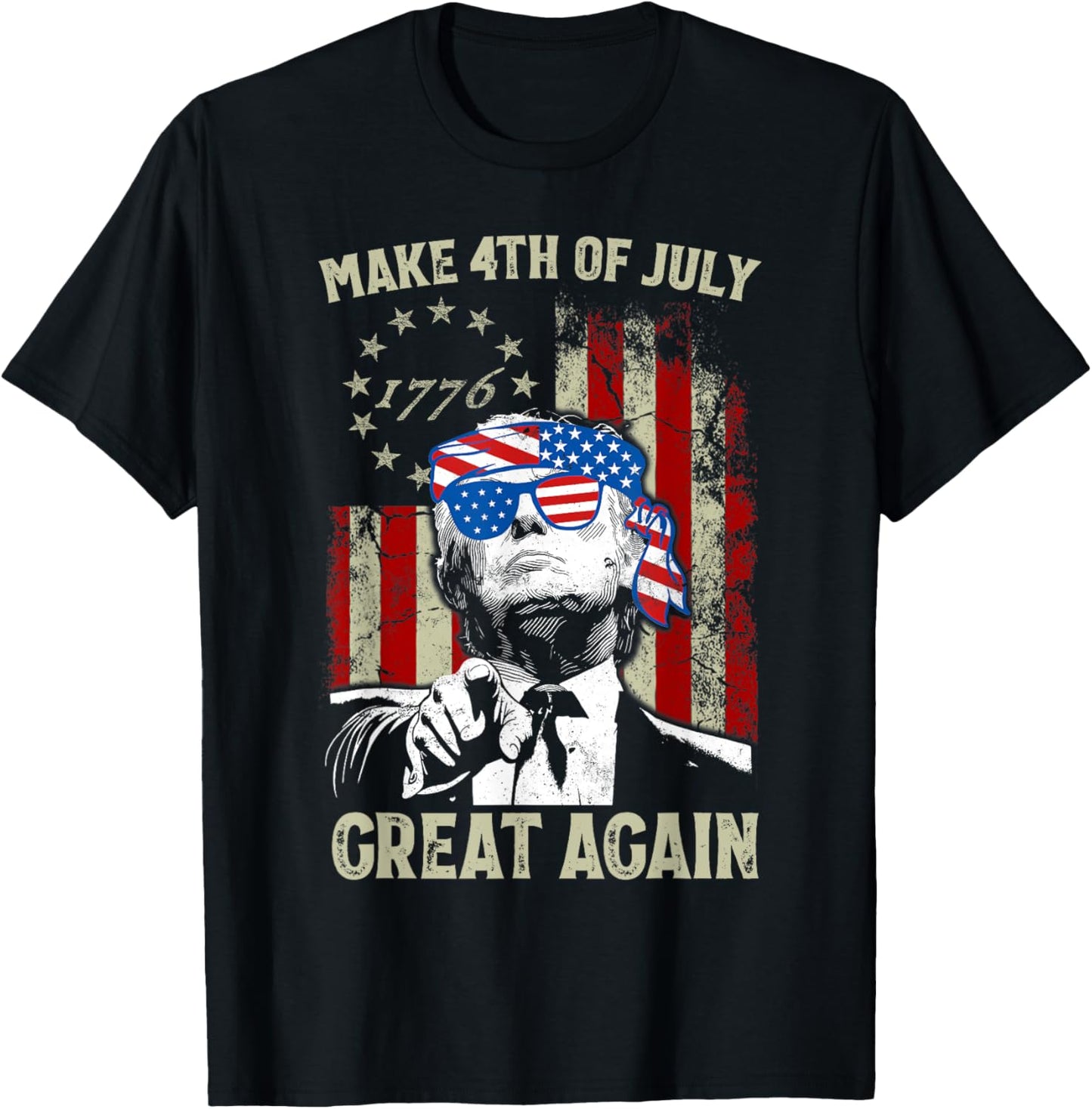 Make 4th Of July Great Again Trump Men Women T-shirt