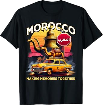 Morocco Surf Cool Moroccan Travel Making Memories Together T-Shirt