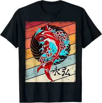 Vintage Koi Fish Retro Graphic T-Shirt