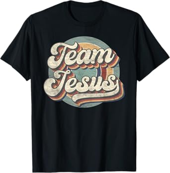 Retro Team Jesus Christian Bible Religious Mens Womens T-Shirt