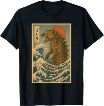 Hyena The Great Wave off Kanagawa T-Shirt