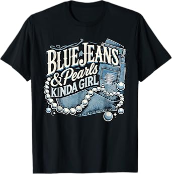 Denim Fabric Blue Jeans Pearls Skinny Jeans for Ladies T-Shirt