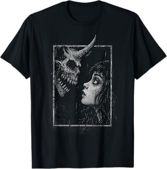 Horror Creepy Demon Monster Anime Manga Alt Scary Goth Girl T-Shirt