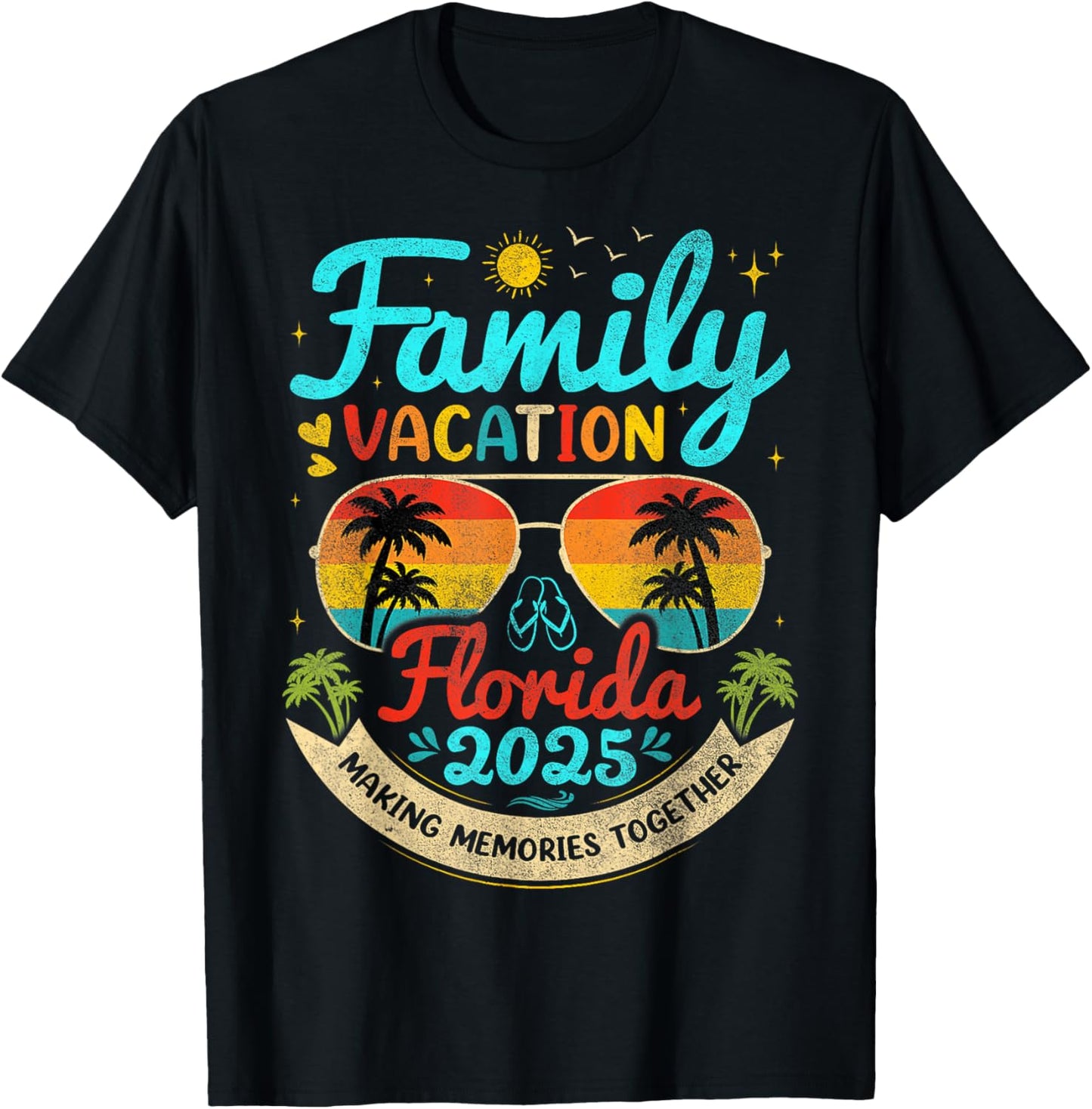 Family Vacation Florida 2025 Florida Group Summer Trip T-Shirt