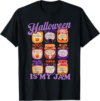 Halloween Is My Jam Pumpkin Scary Fall Autumn Spooky Season T-Shirt