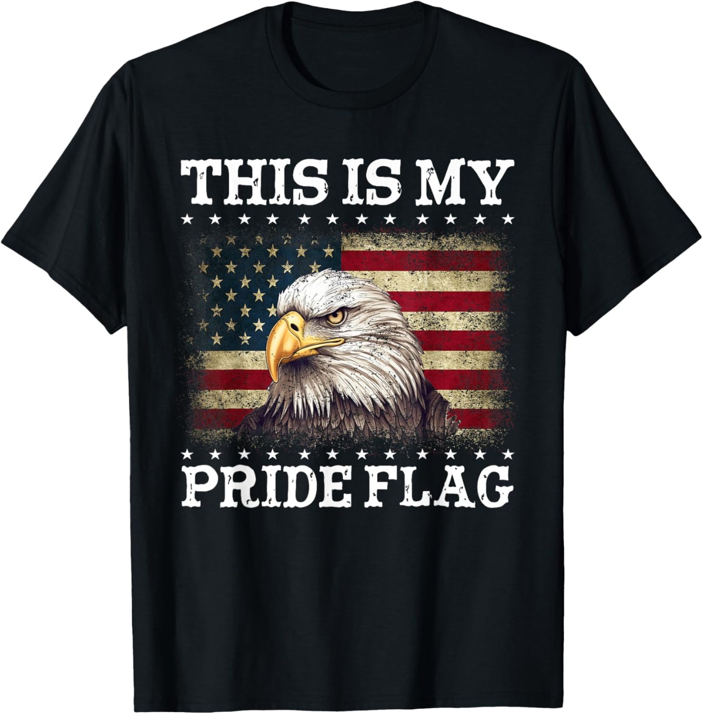 This Is My Pride Flag USA American 4th of July Patriotic T-Shirt