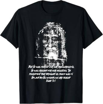 Shroud Of Turin Face of Jesus Christ Catholic T-Shirt