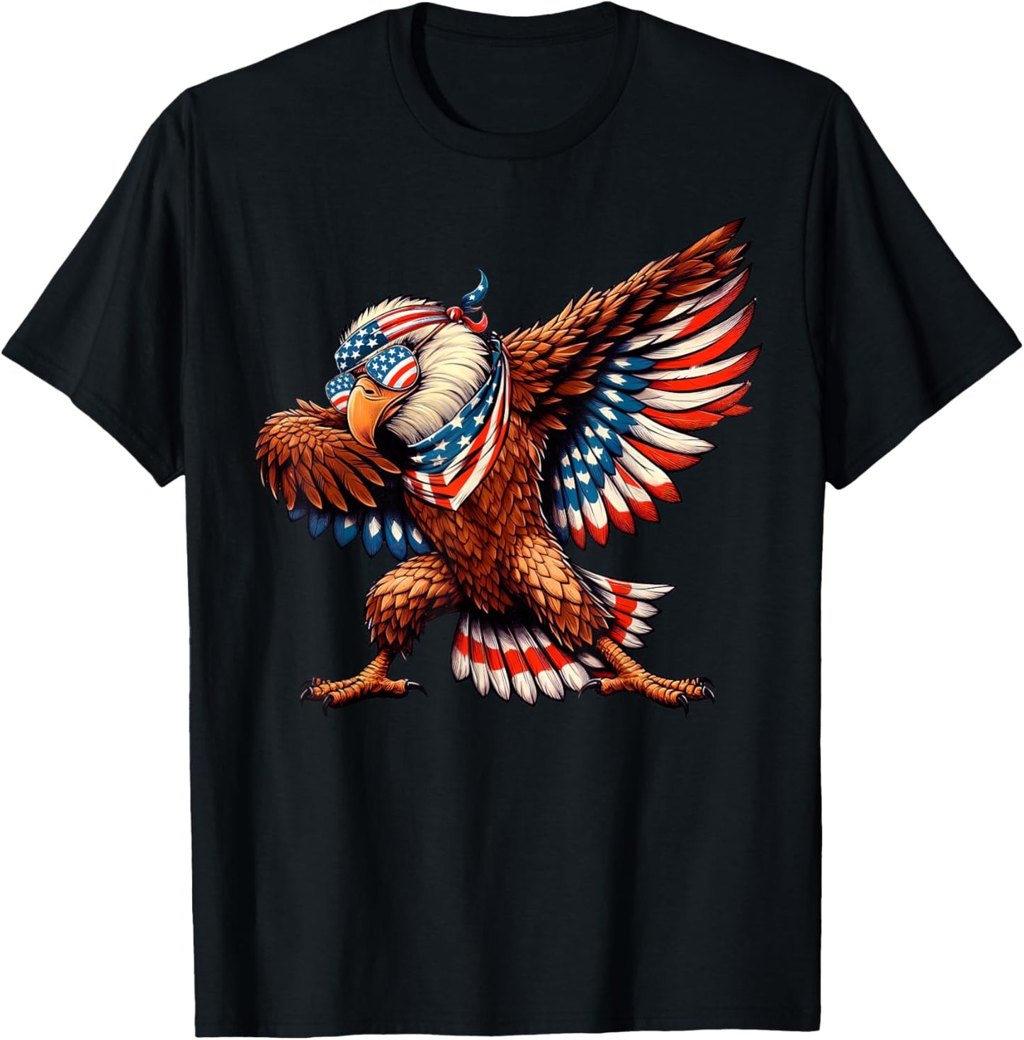 Dabbing Eagle Tshirt 4th Of July Kids Boys Men Patriotic T-shirt