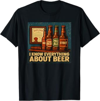 Beer Everything Graduate Diploma Craft Stout T-Shirt