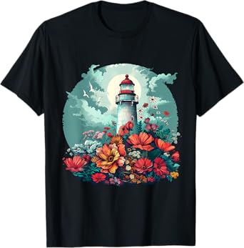 Lighthouse Seaside House Sailing Sea Beach Light House T-Shirt