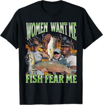 MildlyPerturbed Women's Fishing Graphic T-Shirt - Black, Short Sleeve, Small, Adult, Unisex-Adults, Family, Friends, Sports Enthusiasts, Fishing Enthusiasts, Unisex, Young Adults, Small Size