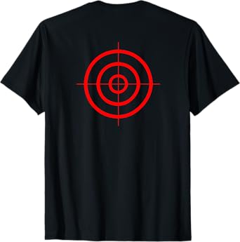Target / Crosshair on Back - No Text on Front T-Shirt