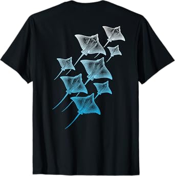 On Back Ocean Stingrays Scuba Diving Tropical Beach Stingray T-Shirt