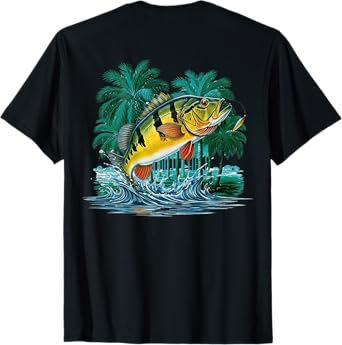Peacock Bass Exotic Brazil Jungle Fishing Outdoors T-Shirt