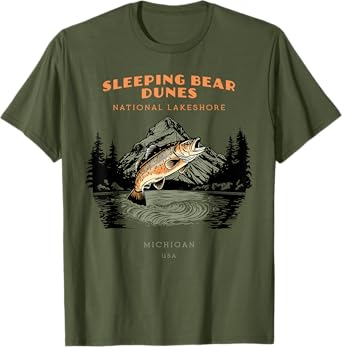 Sleeping Bear Dunes National Lakeshore Michigan Vintage T-Shirt