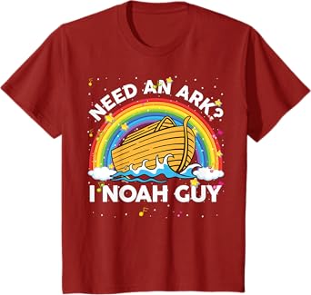 Kids Toddler Kid Need Ark I Noah Guy Christian Easter Rainbow Boy T-Shirt