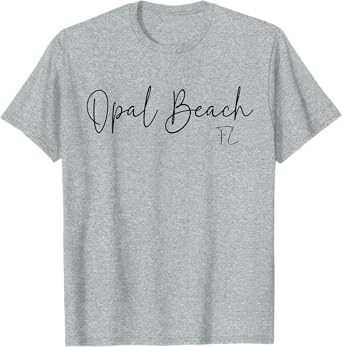 Opal Beach Florida CA Retro T-Shirt for Men Women
