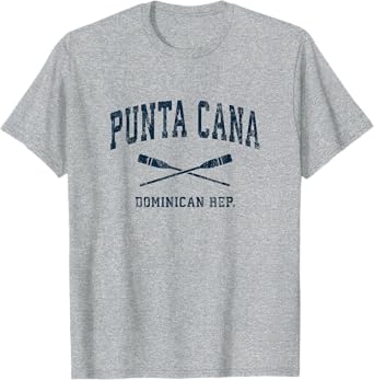 Punta Cana Dominican Republic Vintage Nautical Paddles Sport T-Shirt