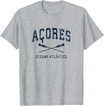 Azores Vintage Nautical Paddles Sports Oars T-Shirt