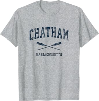 Chatham Massachusetts Vintage Nautical Paddles Sports Oars T-Shirt