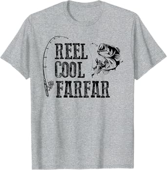 Farfar Fishing: Reel Cool Farfar Funny Gift T-Shirt