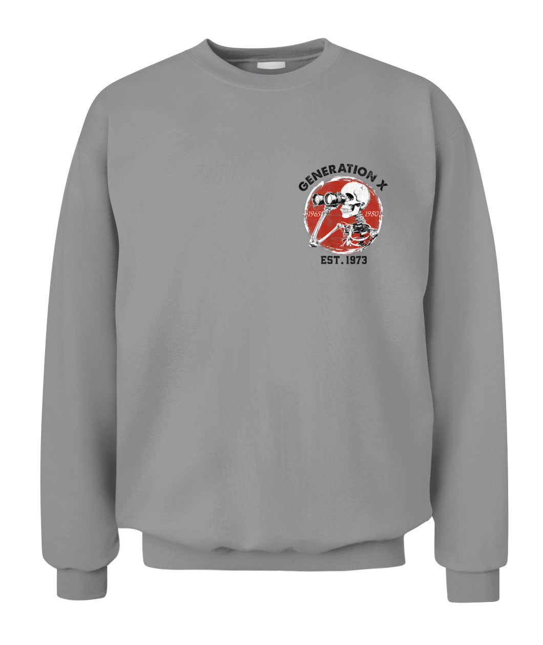 Oh Look Nobody Gives A Shit Skeleton Est 1973 Gen X T-Shirt