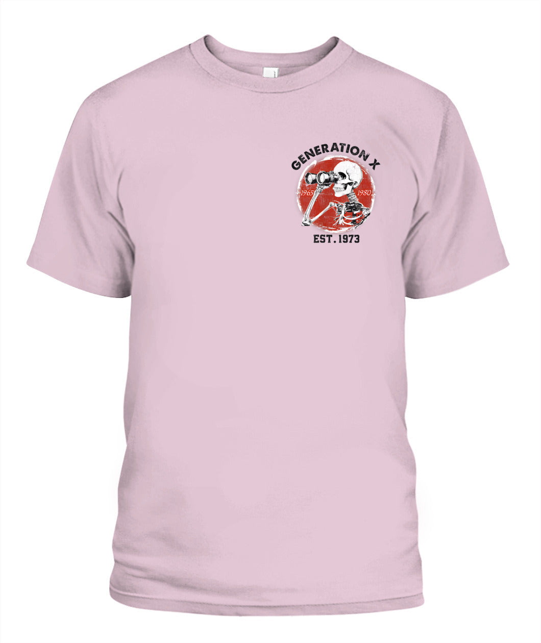 Oh Look Nobody Gives A Shit Skeleton Est 1973 Gen X T-Shirt