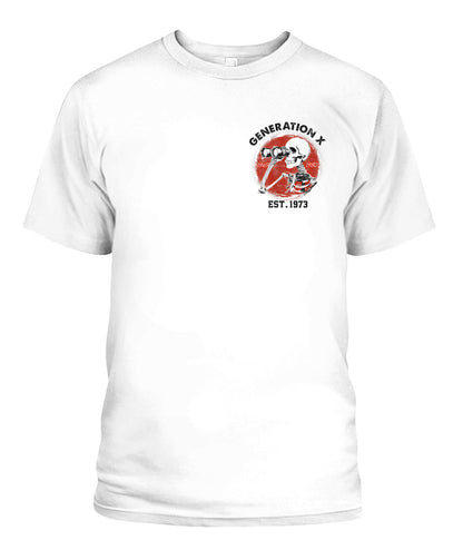 Oh Look Nobody Gives A Shit Skeleton Est 1973 Gen X T-Shirt