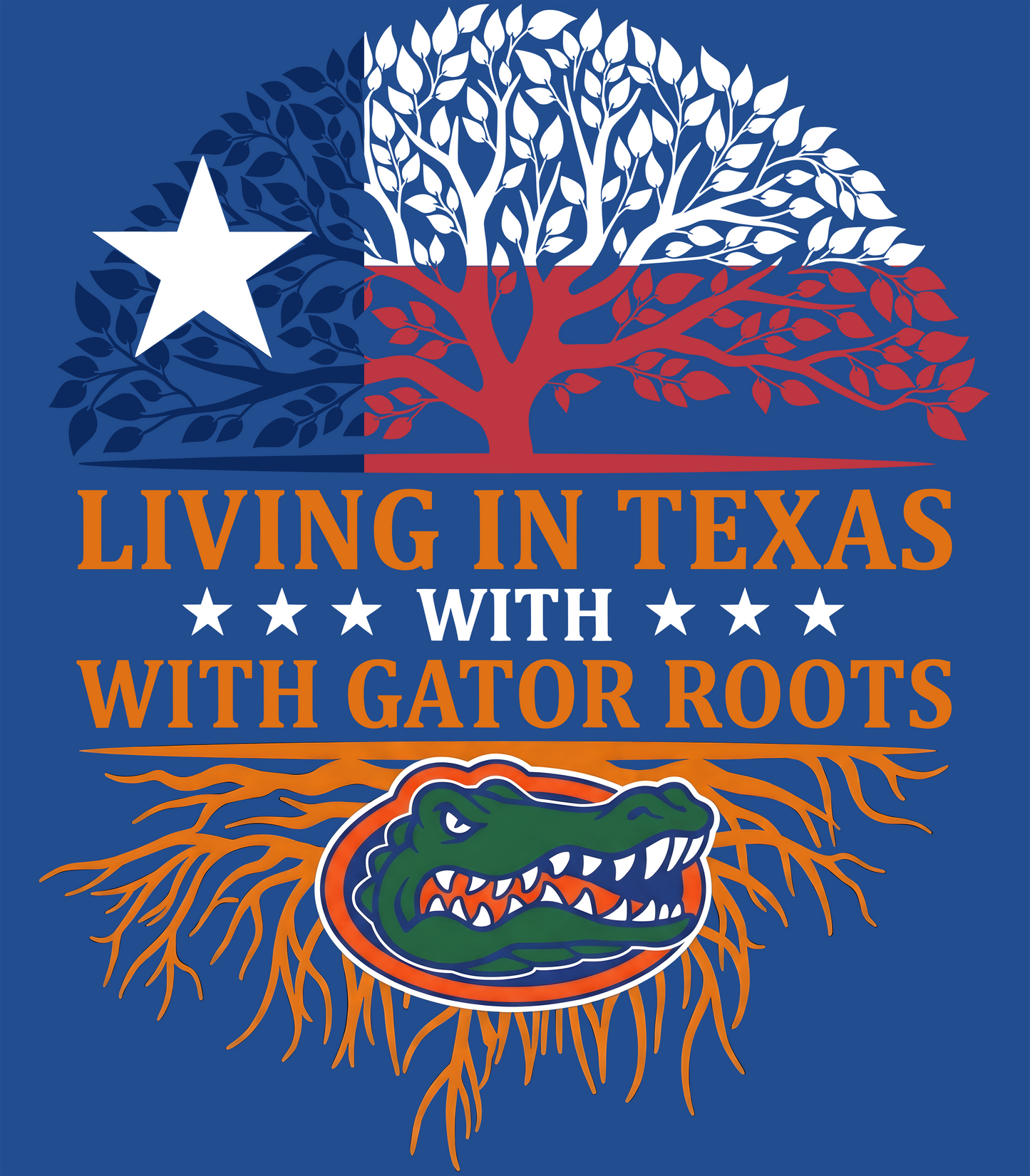 Living in Texas... Gator Roots Orange