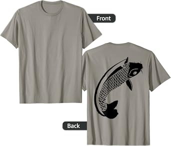 Koi Shirt Men Women Large Koi "On Shirt Back"