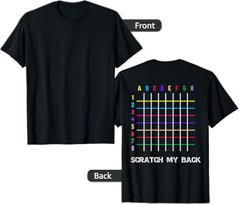 Please Scratch Me Backscratching Grid T-Shirt
